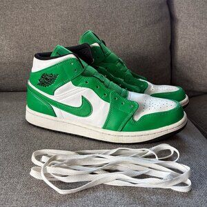 Nike Jordan 1 Lucky Green Mid size 10 mens